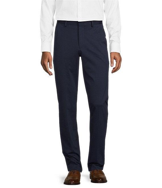 Murano Wardrobe Essentials Alex Slim-Fit Knit Flat-Front Suit Separates Dress Pants Product Image