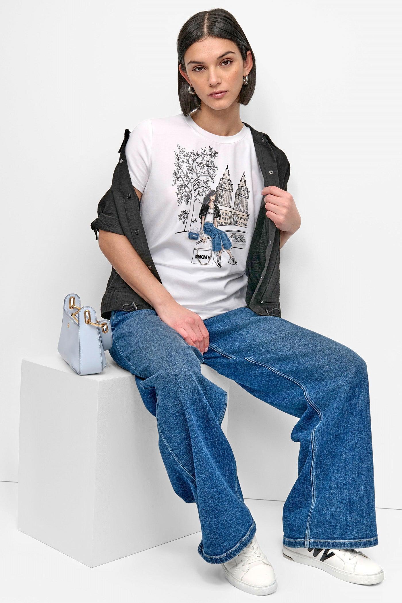 BROOKLYN BRIDGE EMBELLISHED TEE Product Image