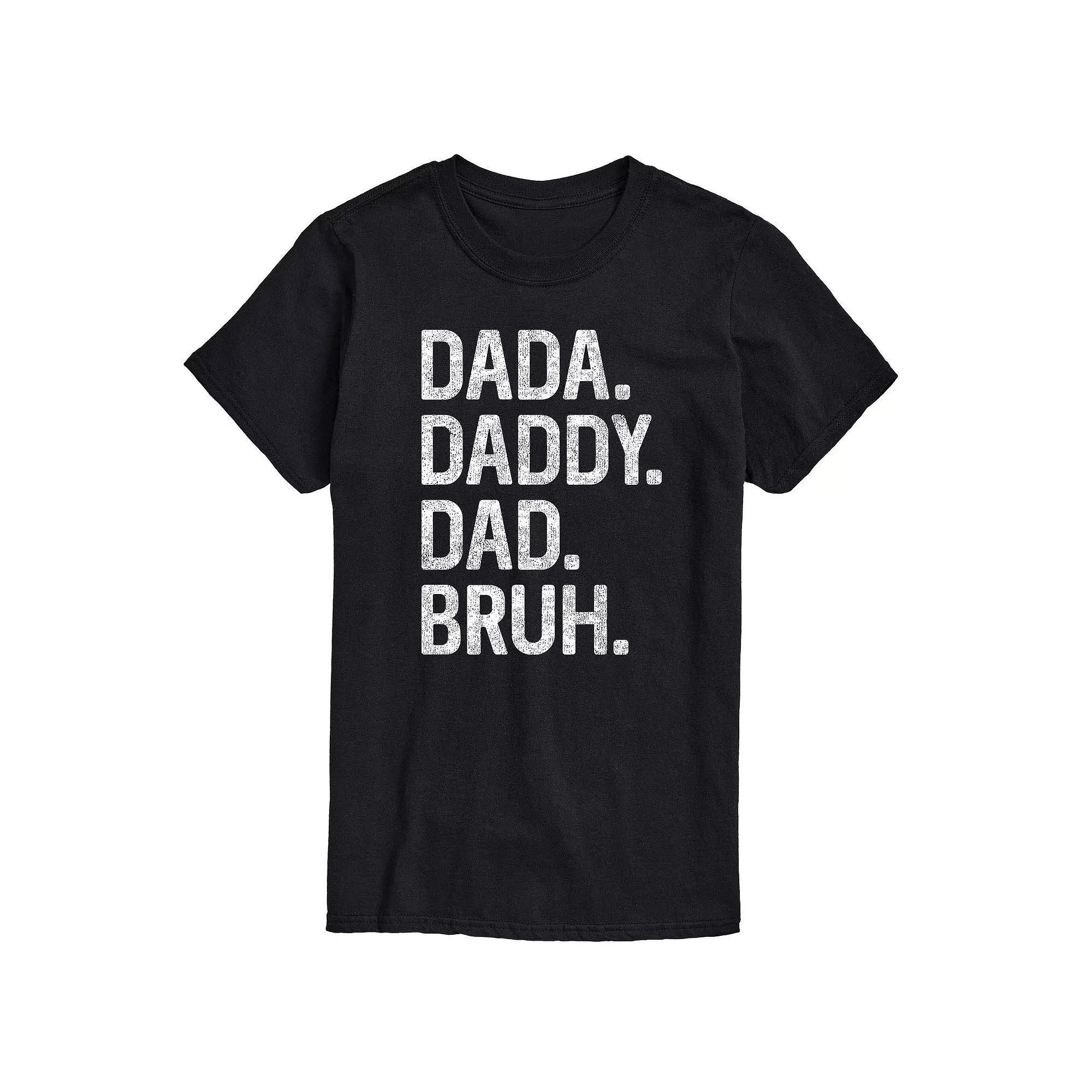 Men's Dada Daddy Dad Bruh Graphic Tee,  Product Image