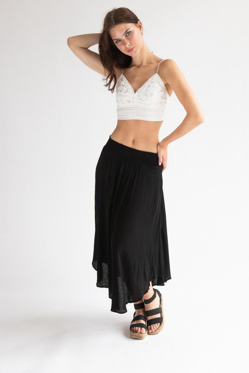 Asymmetric Hem Maxi Skirt Product Image