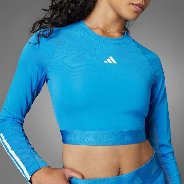 Hyperglam Training Cropped Long Sleeve Tee Product Image