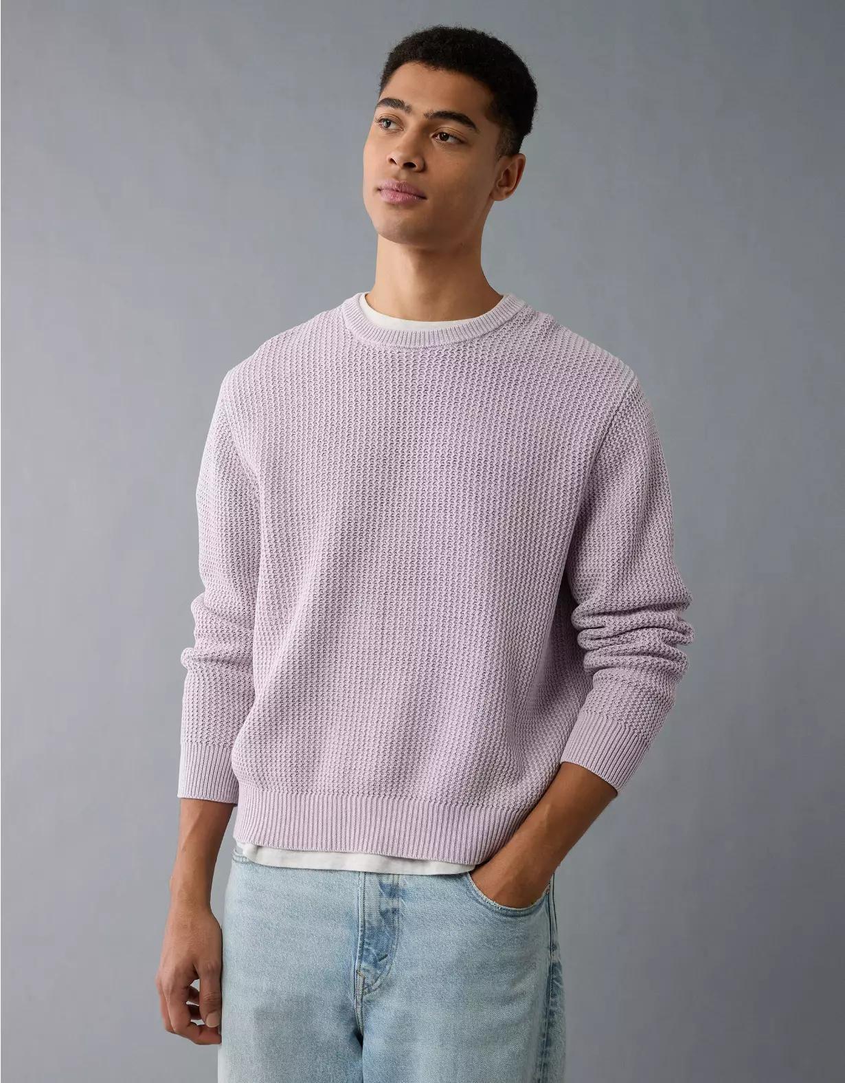 AE Lightweight Textured Sweater Product Image