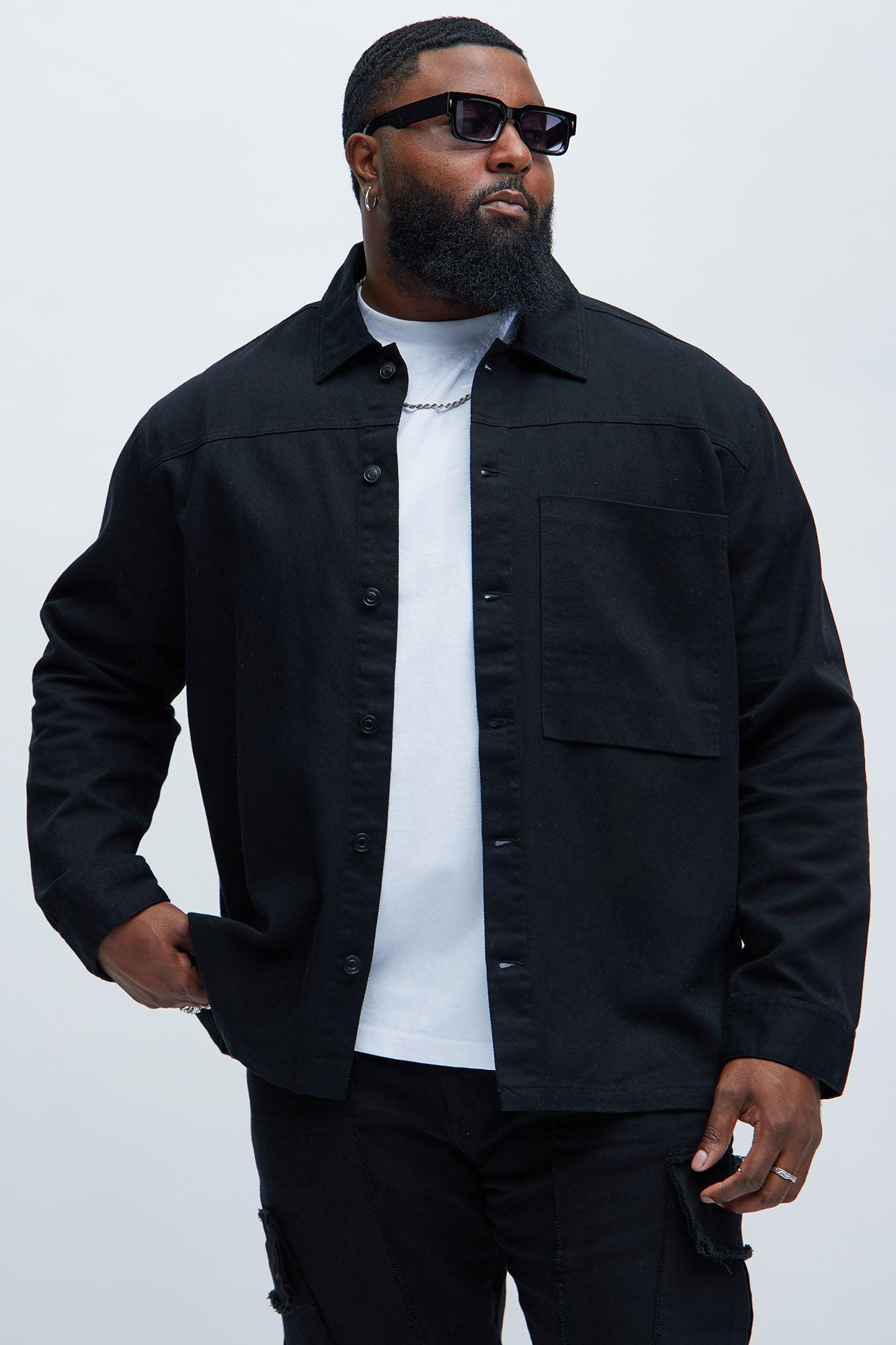 Yorktown Twill Button Up Shirt - Black Product Image