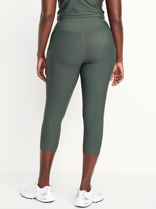 High-Waisted PowerSoft Crop Leggings Product Image