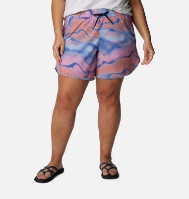 Plus Size Columbia Bogata Bay Print Omni-SHADE UPF 50 Shorts, Womens Product Image