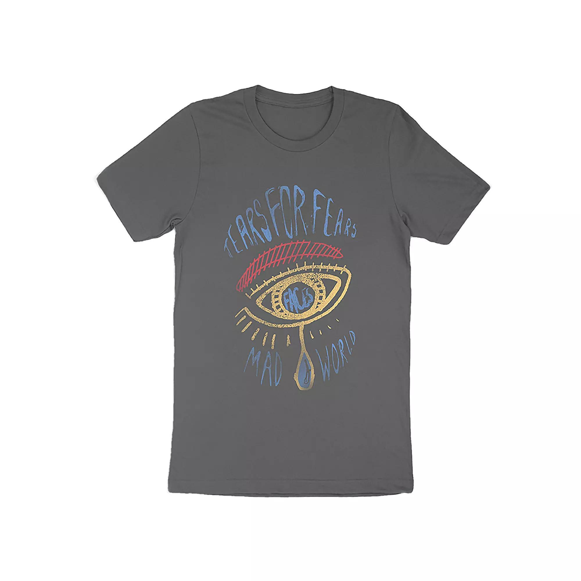 Men's Tears For Fears Mad World Tee, Size: Small, Gray Product Image