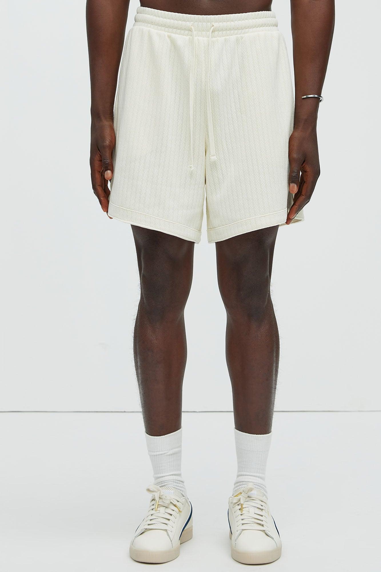 Easton Textured Shorts - Off White Product Image