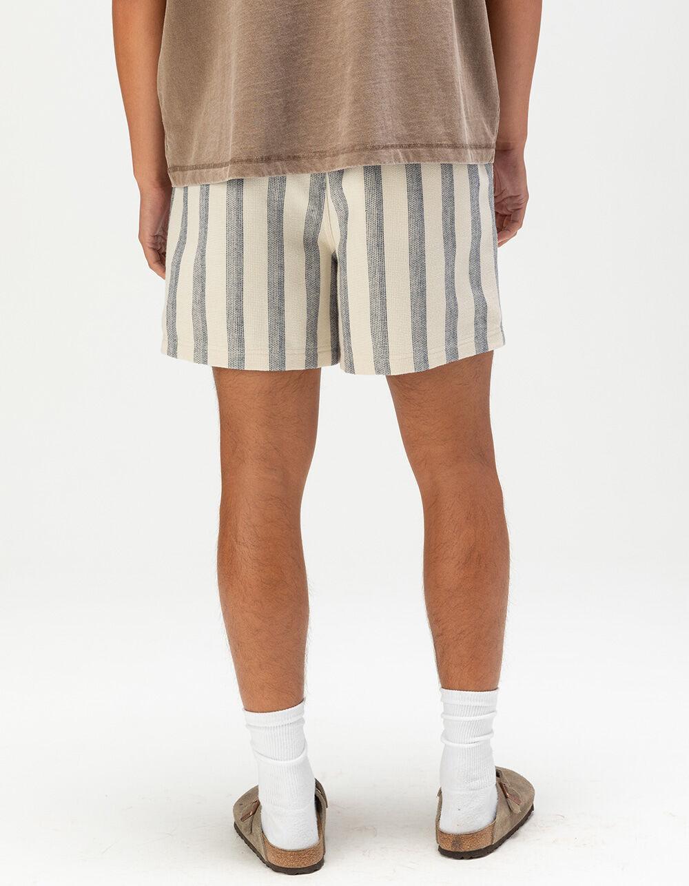 RSQ Mens Stripe Pull On Knit Shorts - NAVY COMBO Product Image