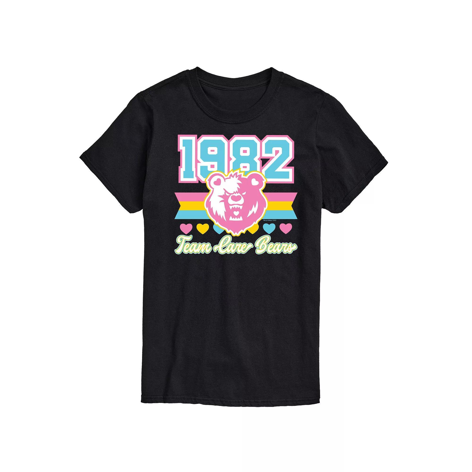 Men's Care Bears 1982 Team Care Bears Graphic Tee, Size: Small, Black Product Image