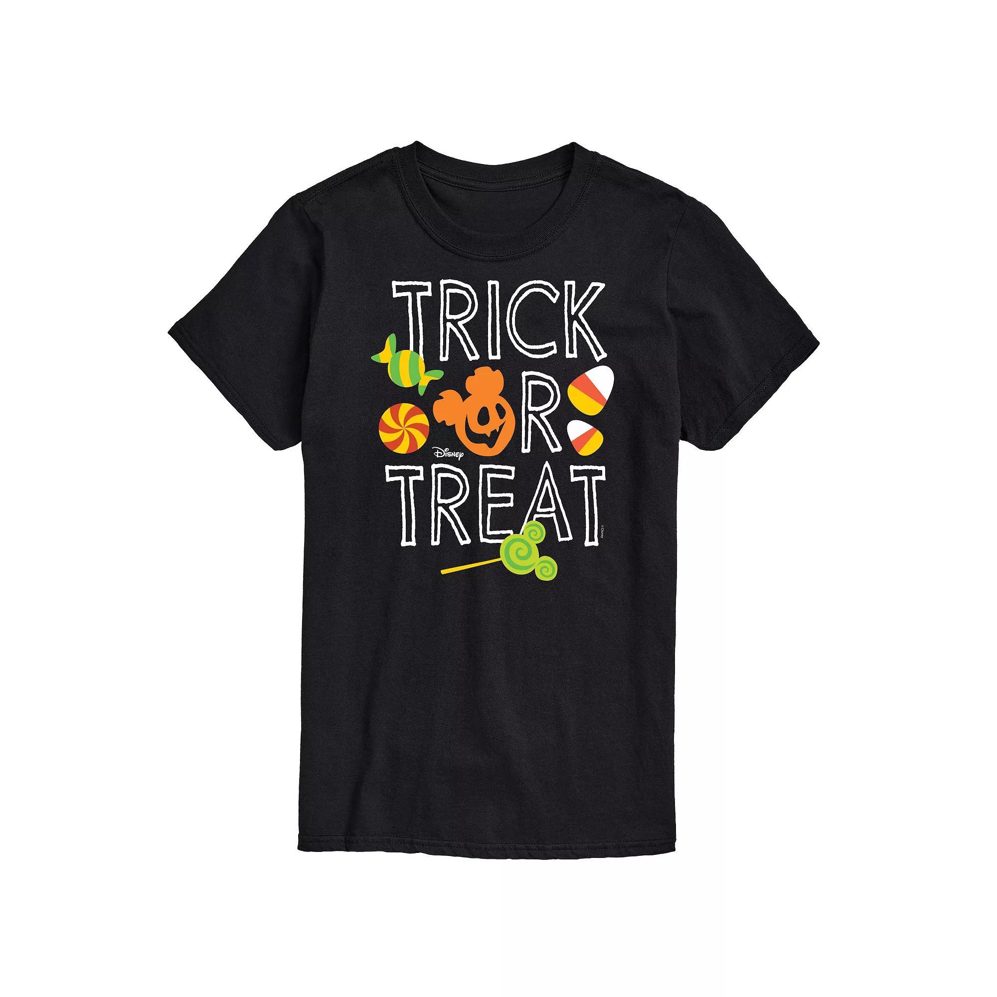 Disney's Mickey Mouse & Friends Big & Tall Trick Or Treat Graphic Tee, Men's, Size: XXL Tall, Black Product Image