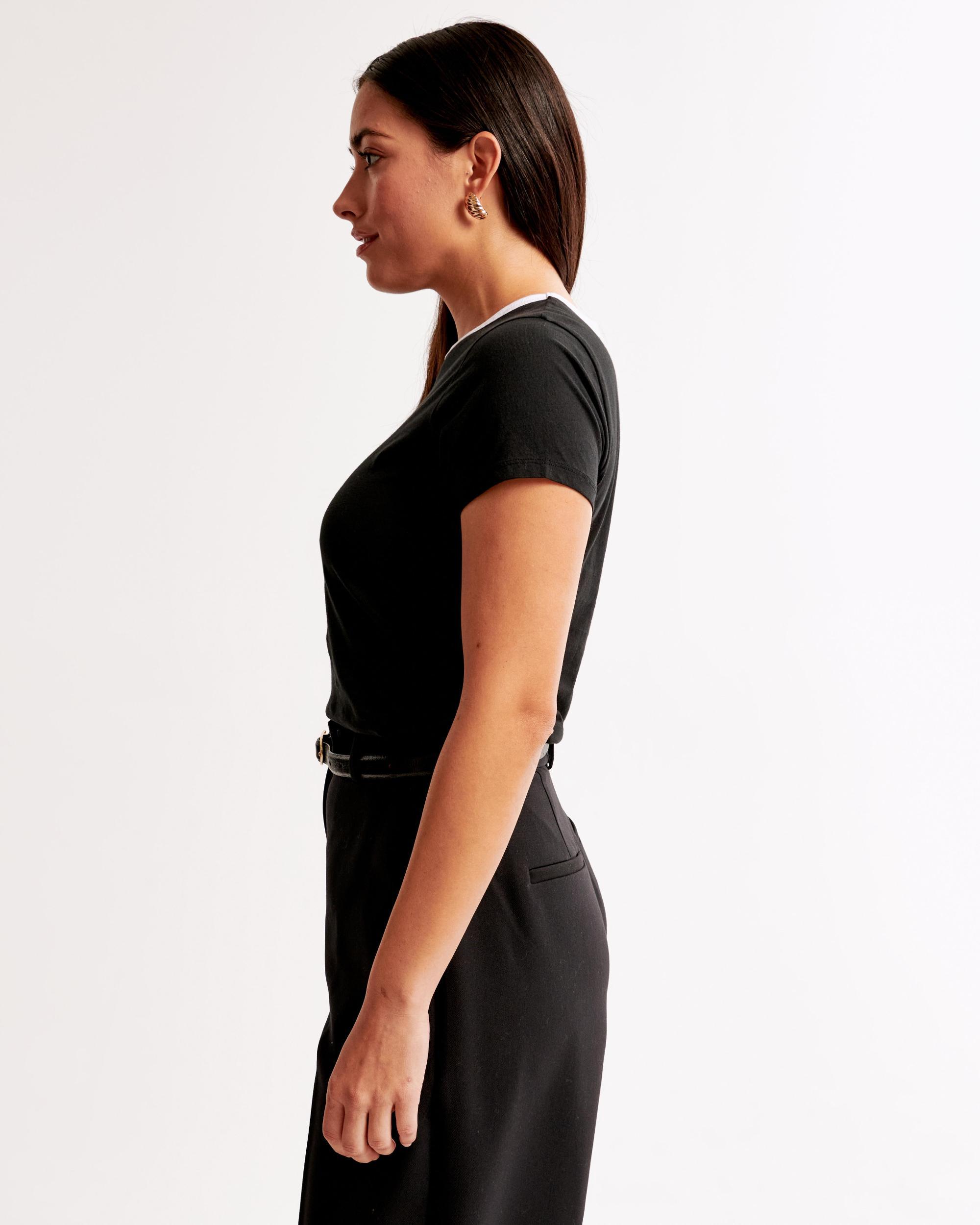 Essential Polished Body-Skimming Tee Product Image