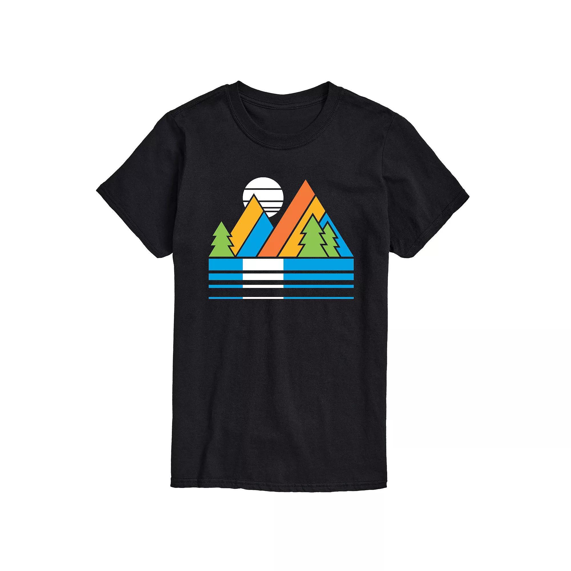 Big & Tall Retro Mountains Sunset Graphic Tee, Men's,  Product Image
