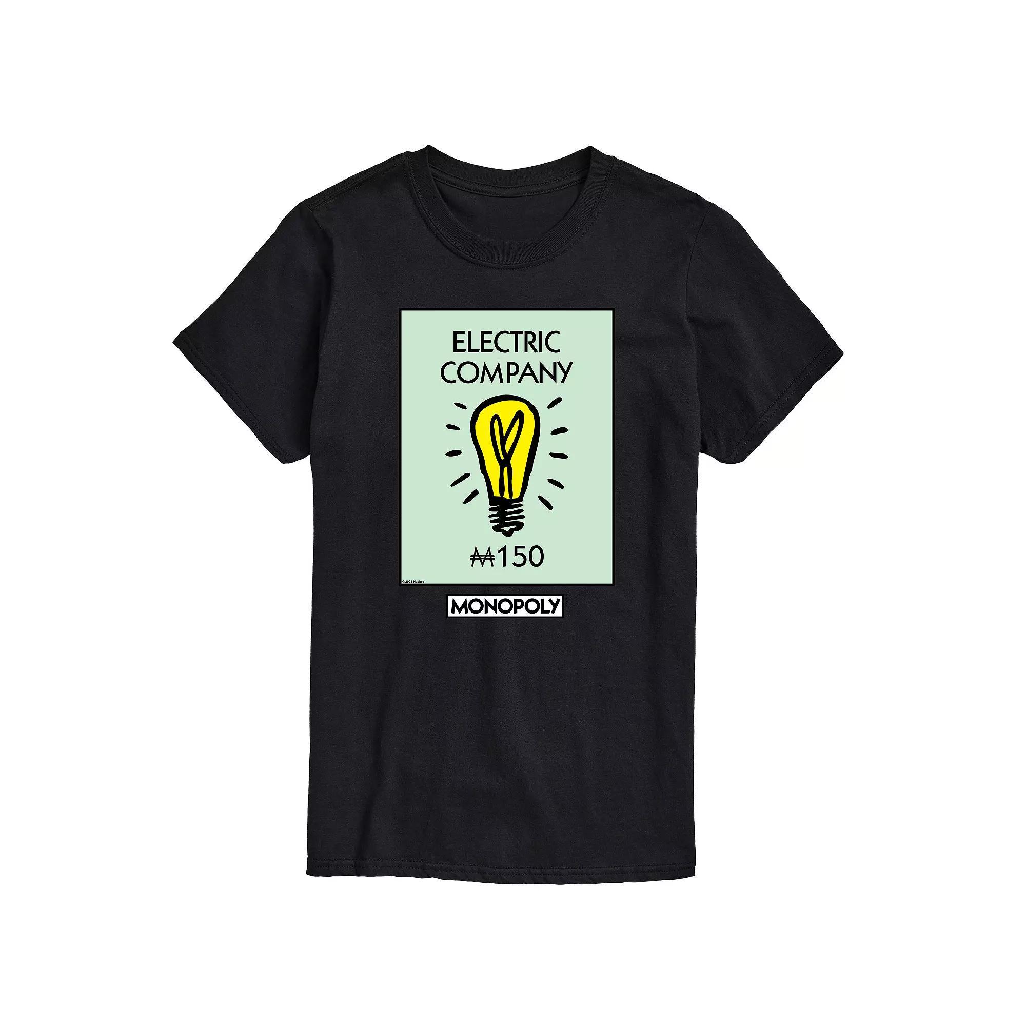 Big & Tall Monopoly Electric Company Graphic Tee, Men's,  Product Image