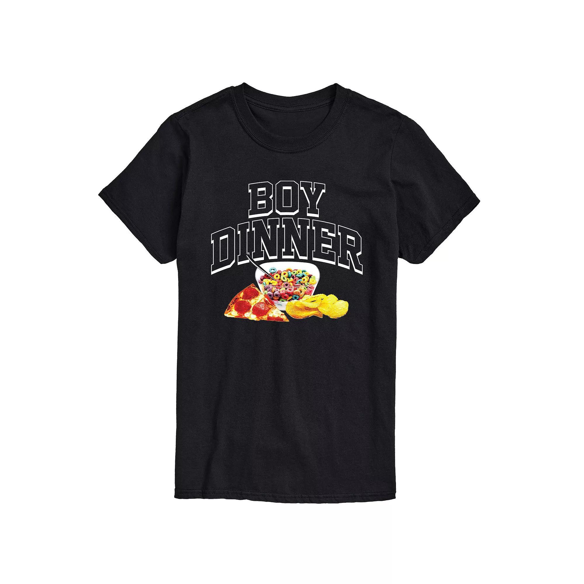 Men's Boy Dinner Graphic Tee,  Product Image