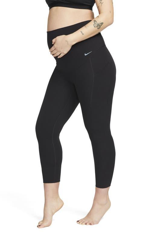 Nike Zenvy (M) Women's Gentle-Support High-Waisted 7/8 Leggings with Pockets (Maternity) Product Image