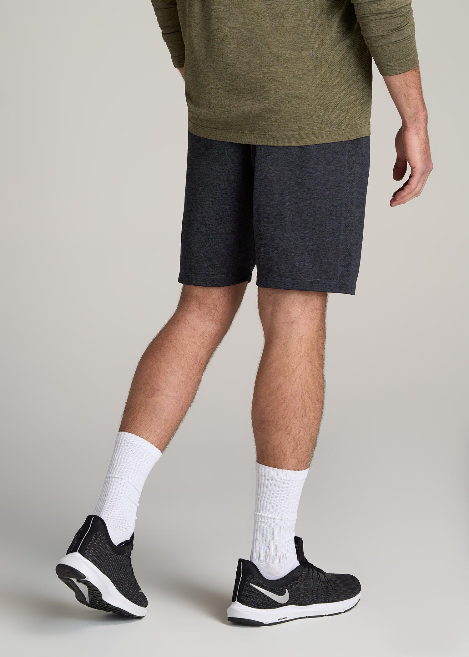 A.T. Performance Engineered Athletic Shorts for Tall Men in Charcoal Mix Product Image