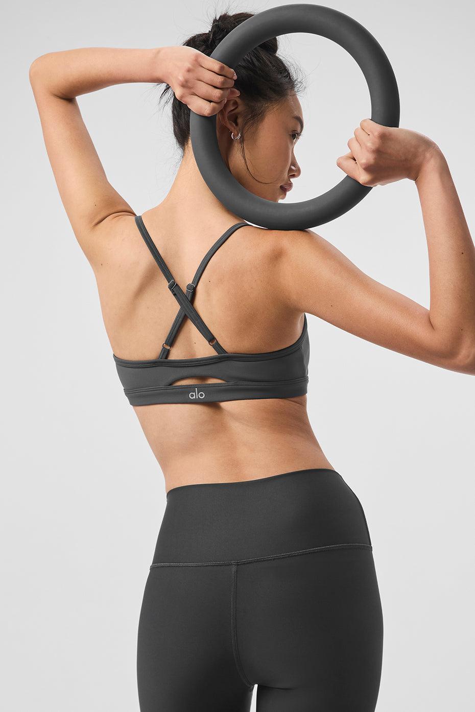 Alo Yoga | Airlift Intrigue Bra Grey Product Image