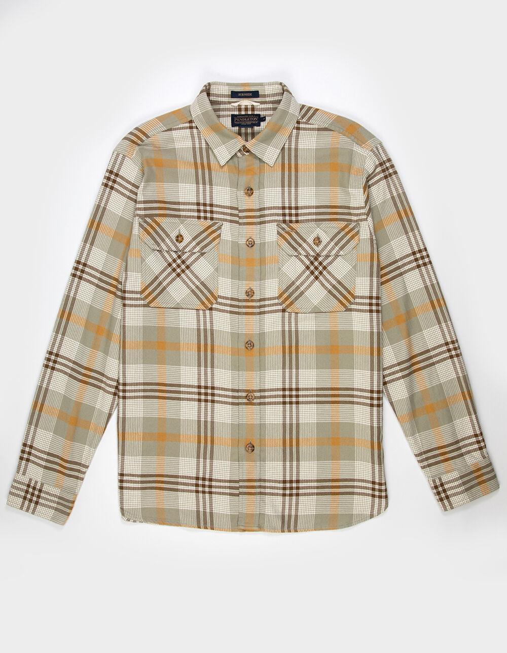 PENDLETON Burnside Mens Flannel - NATURAL Product Image