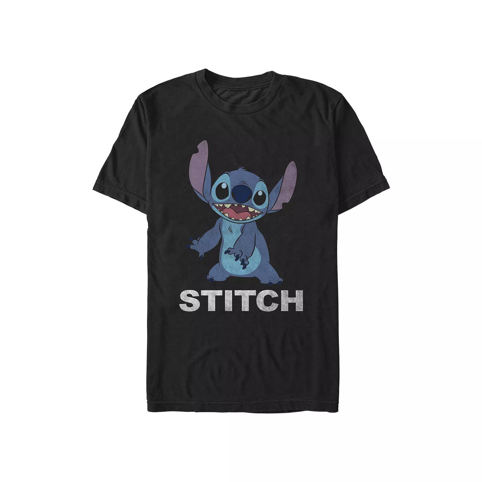 Disney's Lilo & Stitch Happy Stitch Men's Graphic Tee,  Product Image