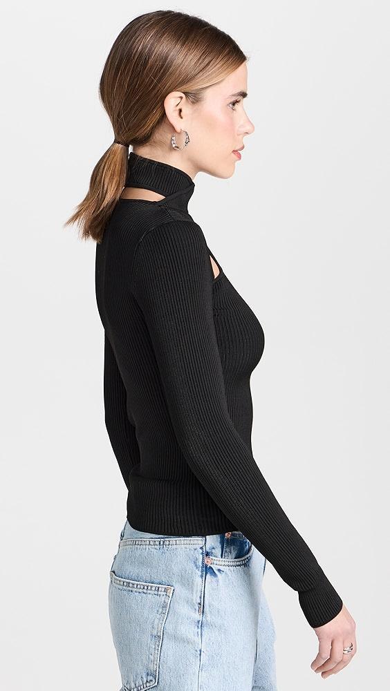 Coperni Cut-Out Knit Sweater | Shopbop Product Image