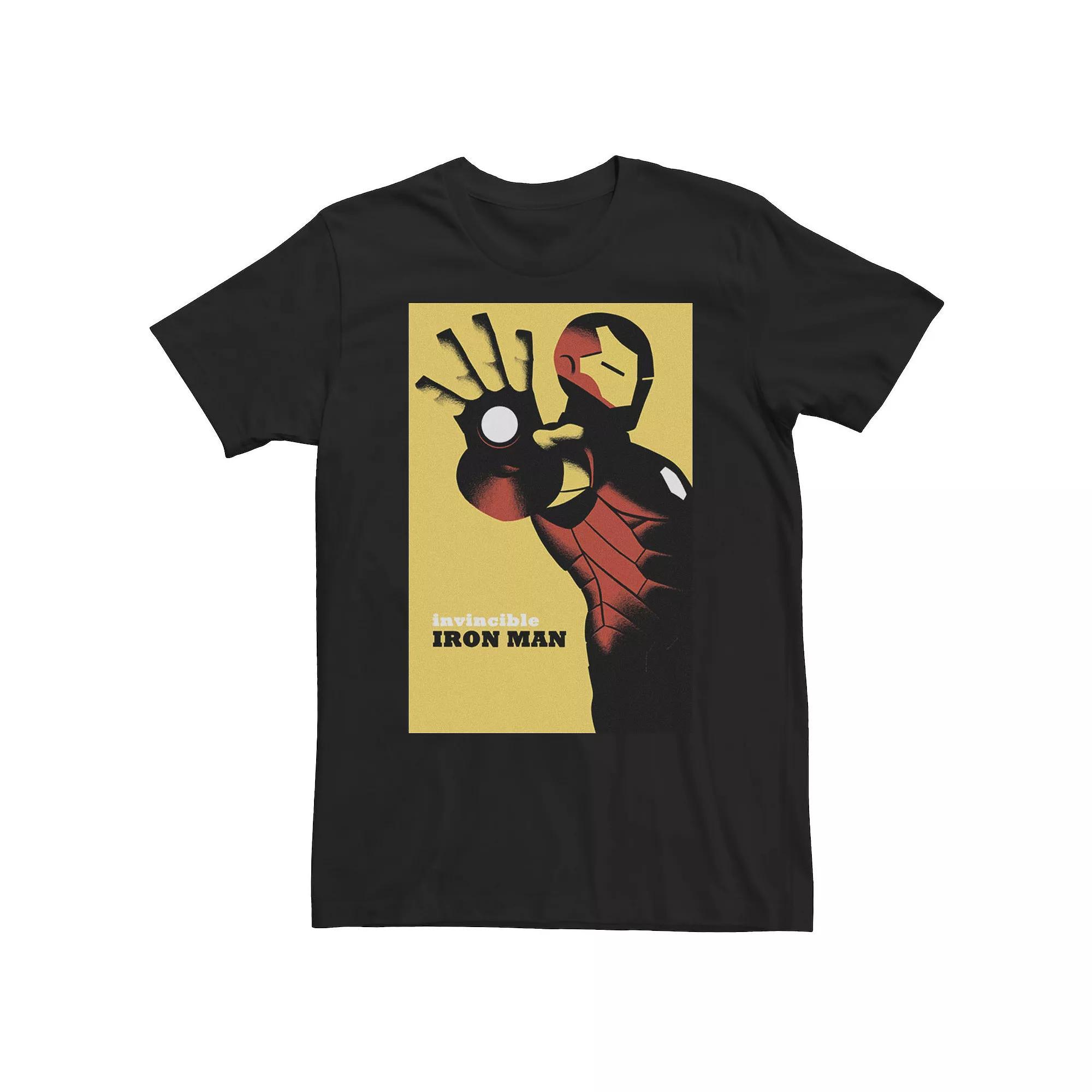 Big & Tall Marvel Avengers Iron Man Golden Invincible Tee, Men's,  Product Image