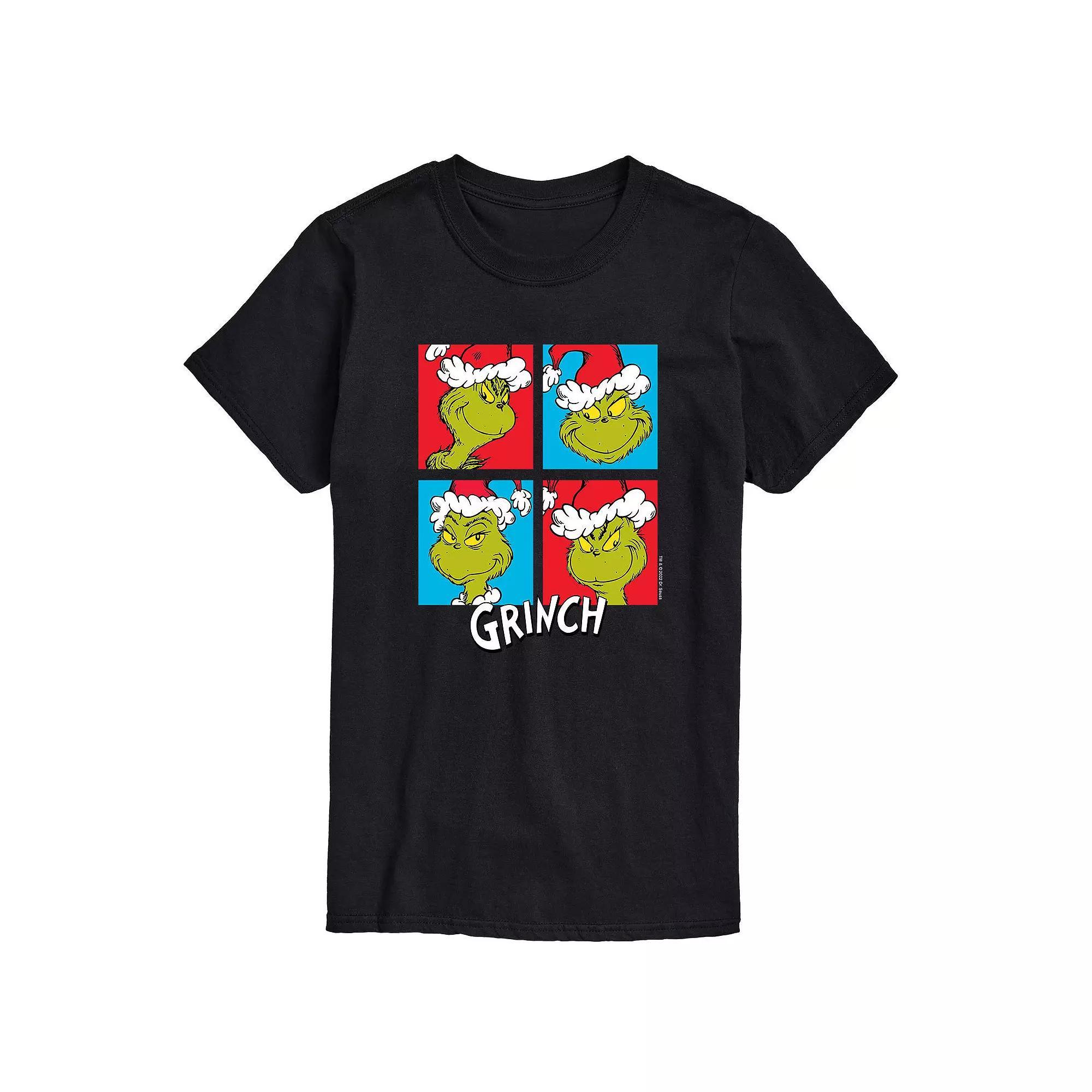 Men's Dr. Seuss Grinch Grid Tee,  Product Image