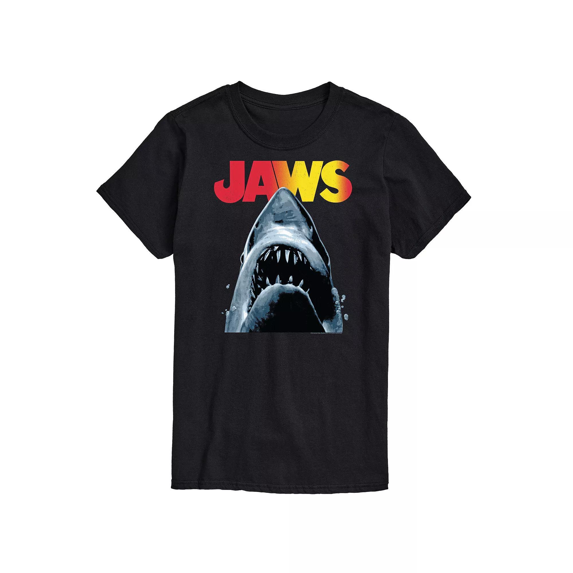 Big & Tall Jaws Tee, Men's, Size: 5XB, Black Product Image