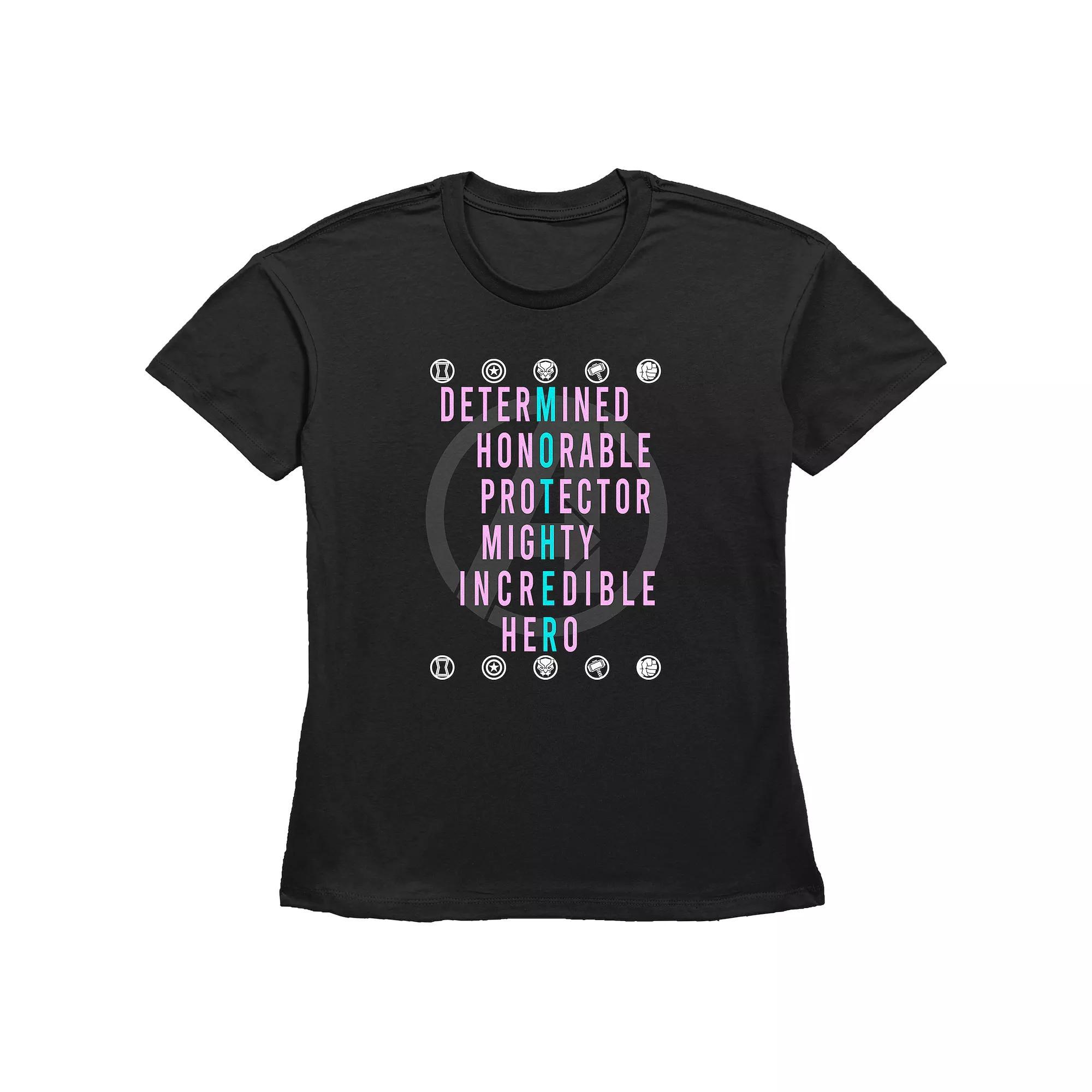 Womens Avenger Mom Qualities Basic Fit Graphic Tee Product Image