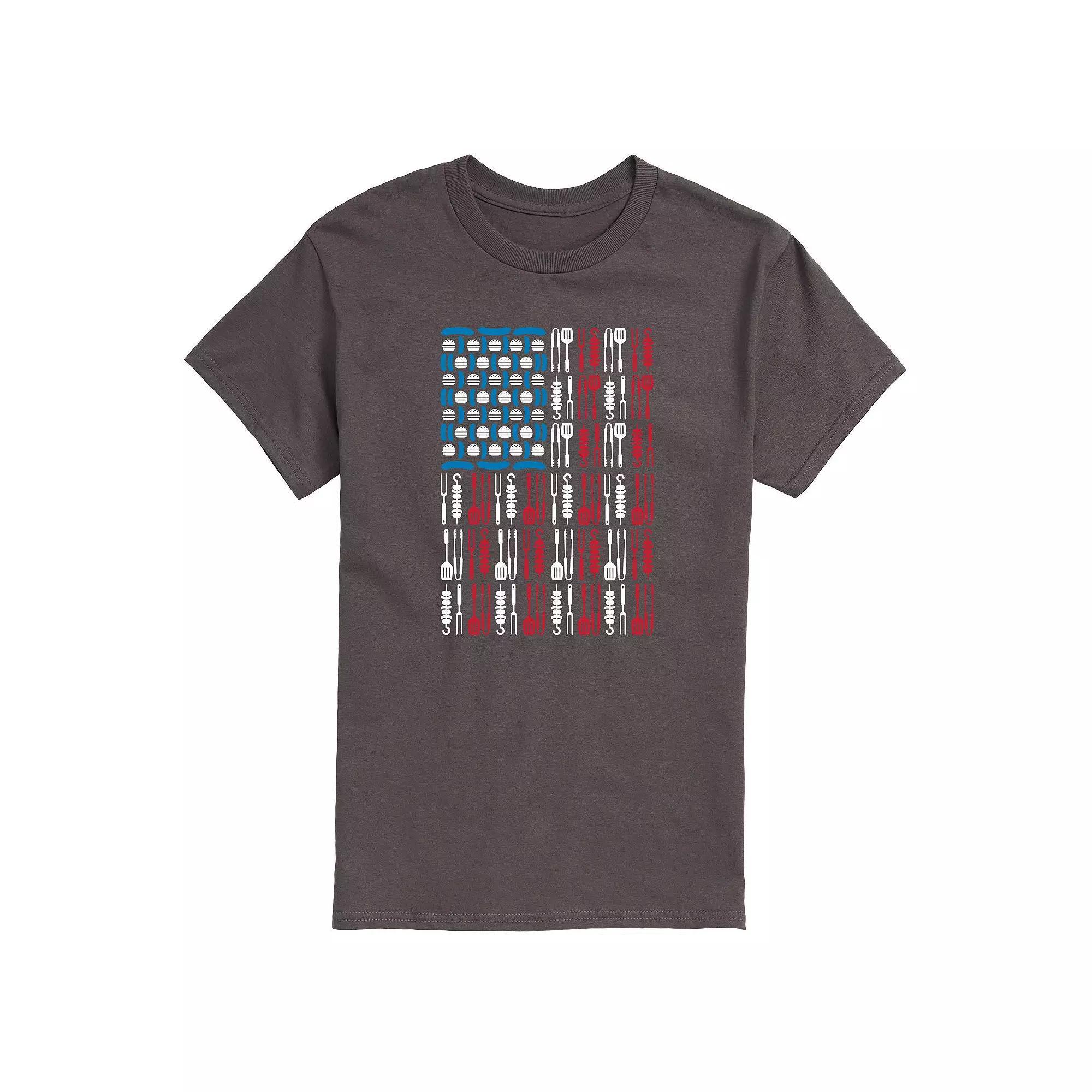 Men's Grill Tools USA Flag Tee,  Product Image