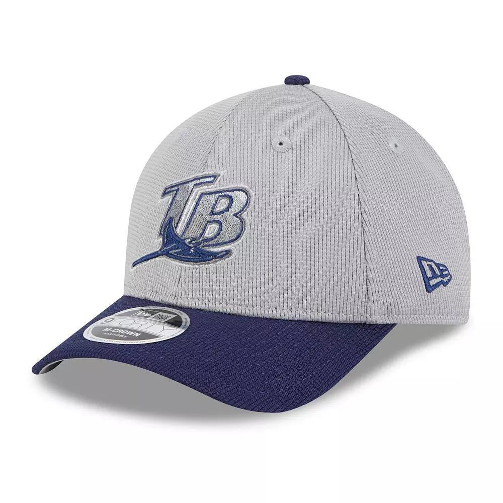 Men's New Era  Gray/Navy Tampa Bay Rays 2025 Batting Practice 9FORTY M-Crown Adjustable Hat, Grey Product Image