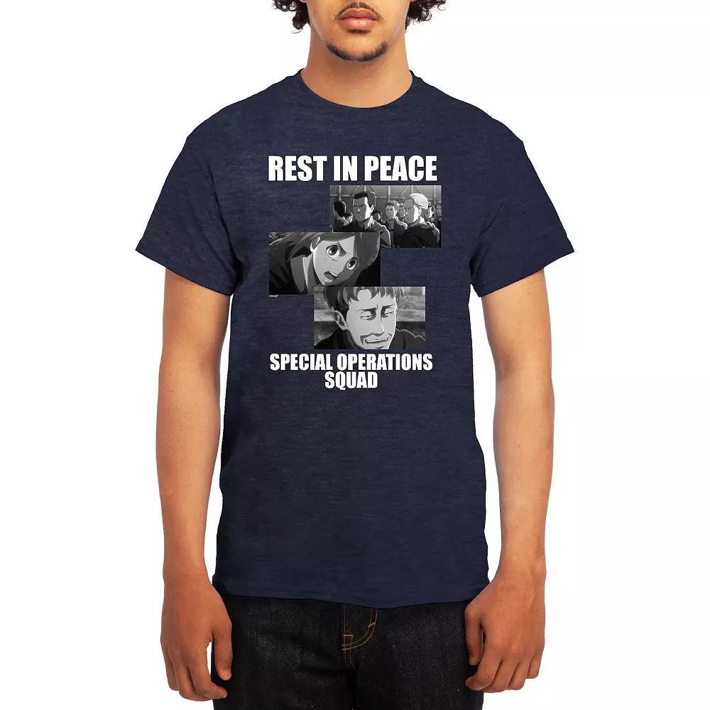 Men's Attack on Titan Rest in Peace Squad Tee, Size: XL, Grey Product Image