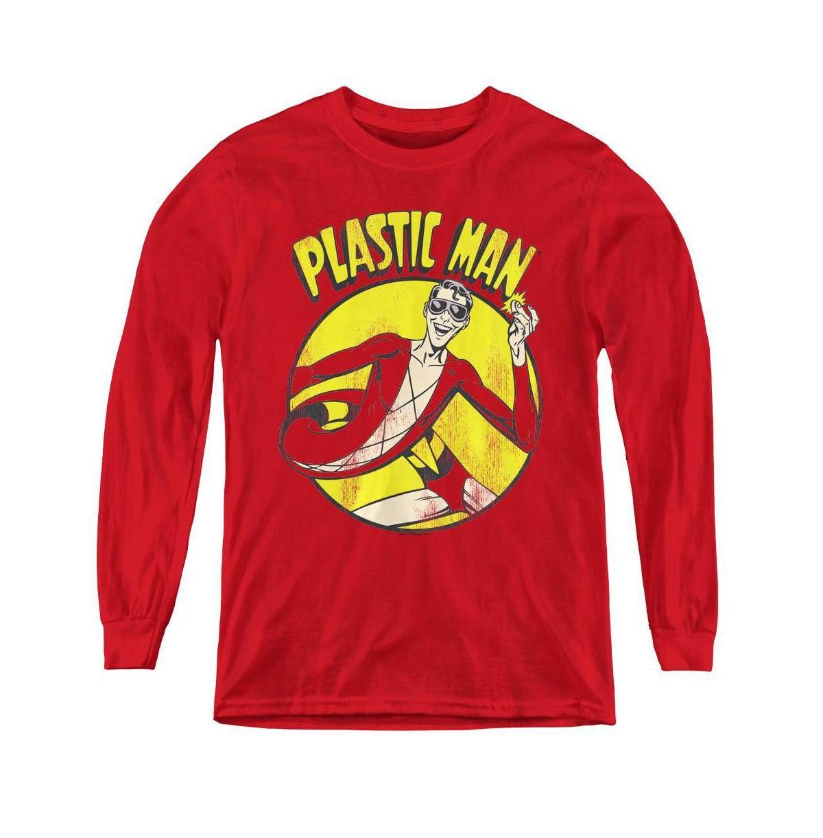 Dc Comics Boys Youth Plastic Man Long Sleeve Sweatshirts Product Image