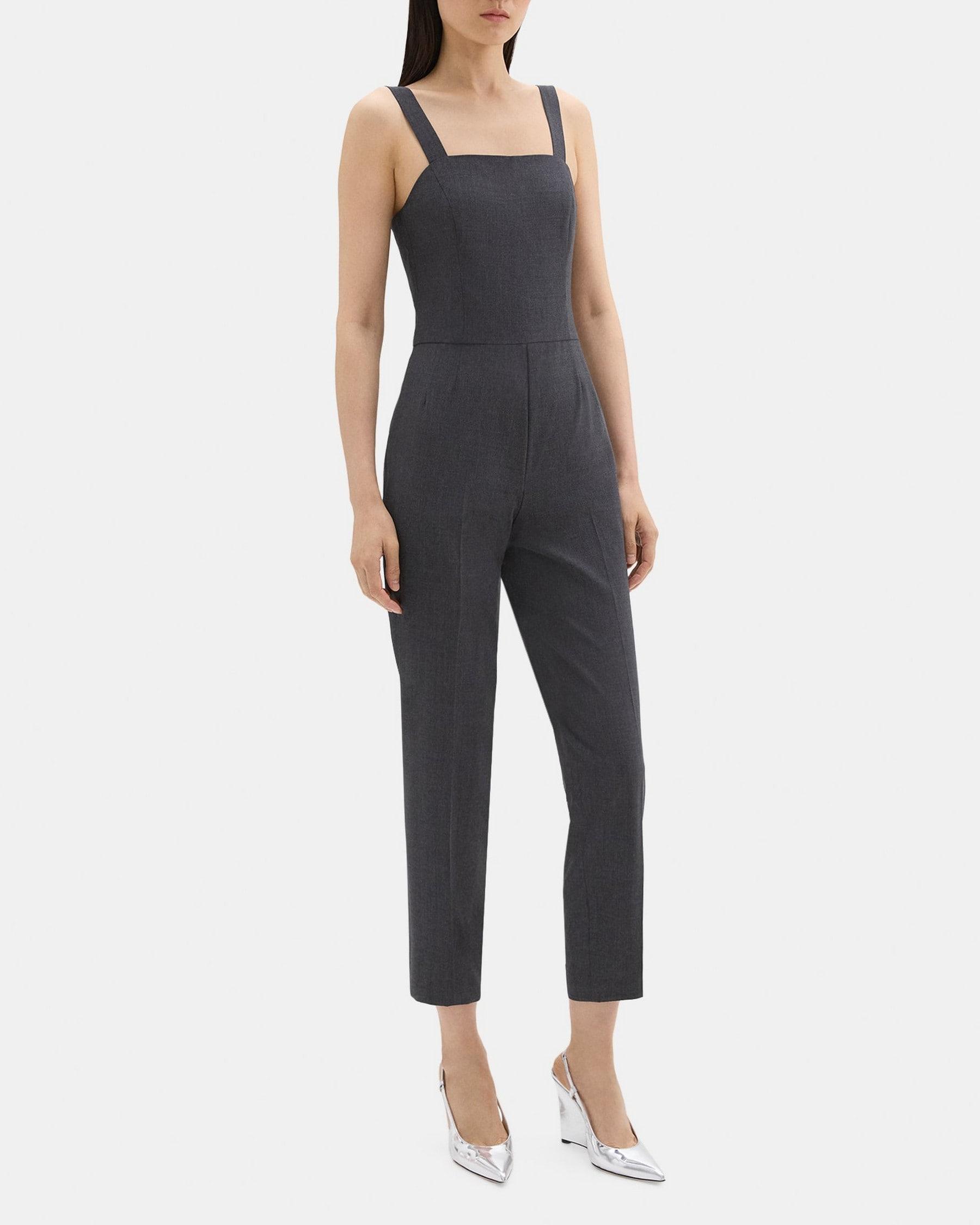 Sleeveless Jumpsuit in Good Wool Product Image