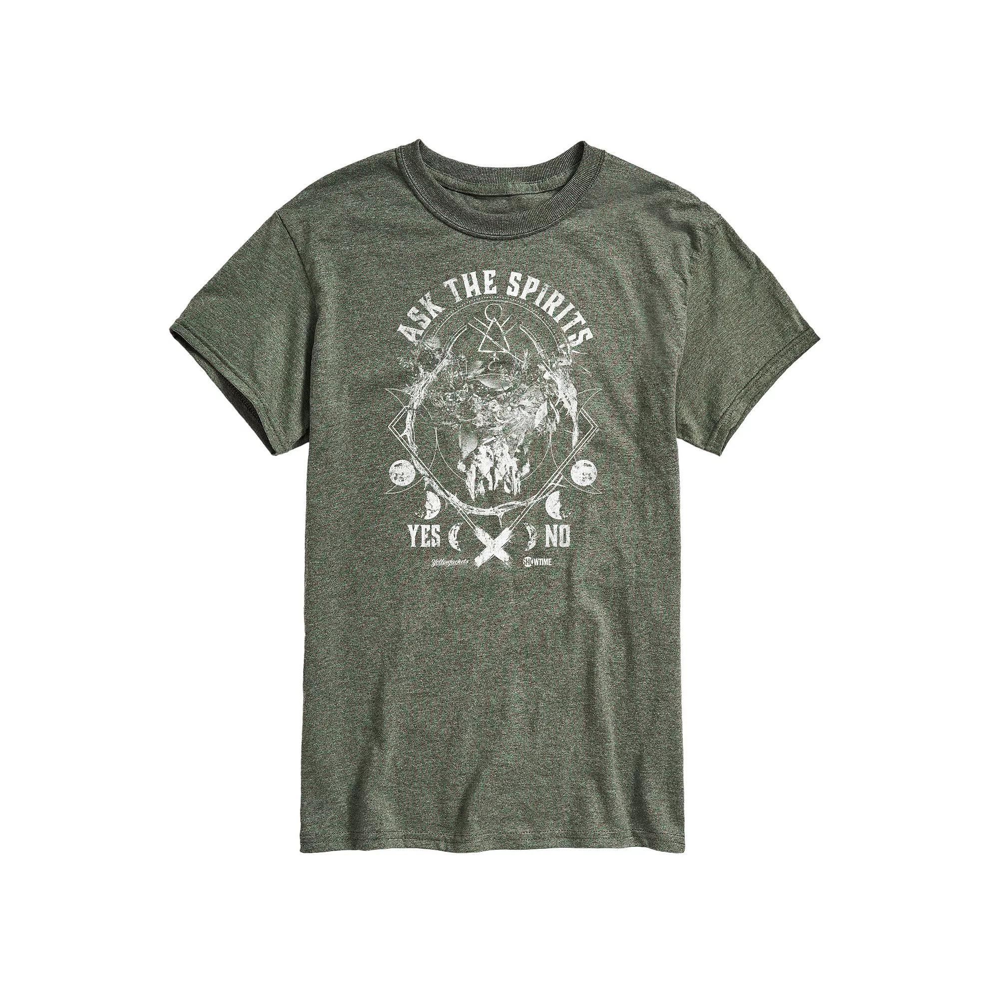 Men's Yellowjackets Ask The Spirits Graphic Tee, Size: XXL, Green Product Image