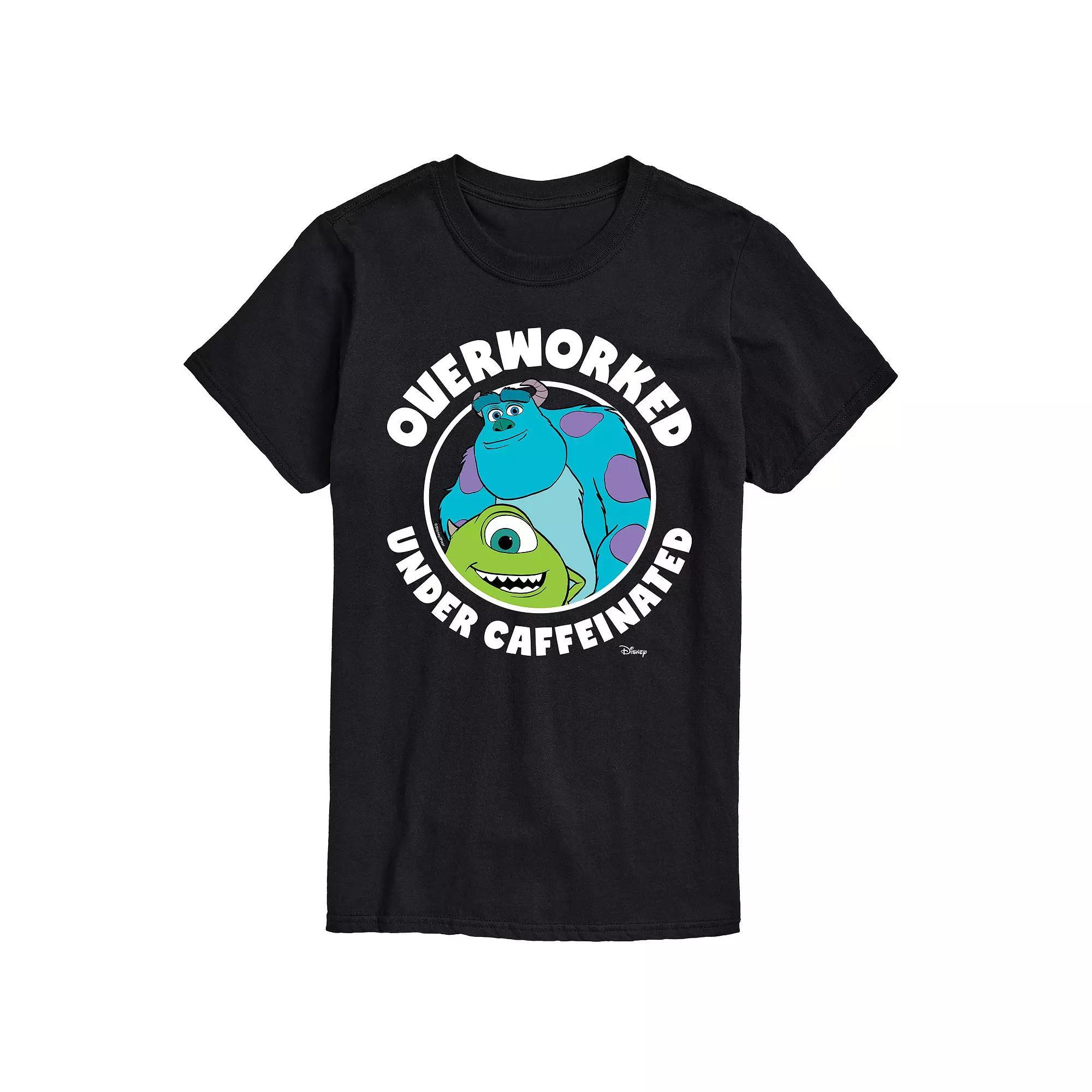 Disney / Pixar's Monsters At Work Men's Overworked Graphic Tee,  Product Image