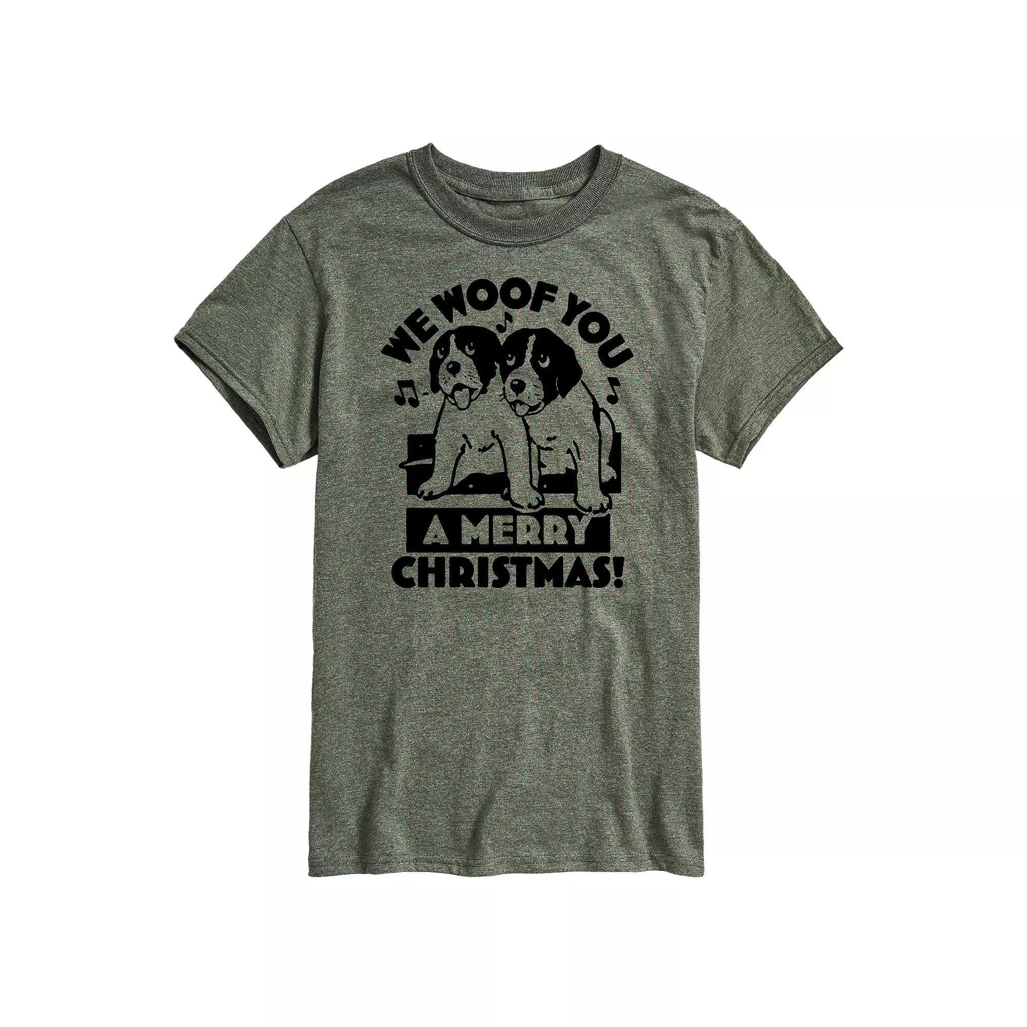 Men's We Woof You Merry Christmas Graphic Tee,  Product Image