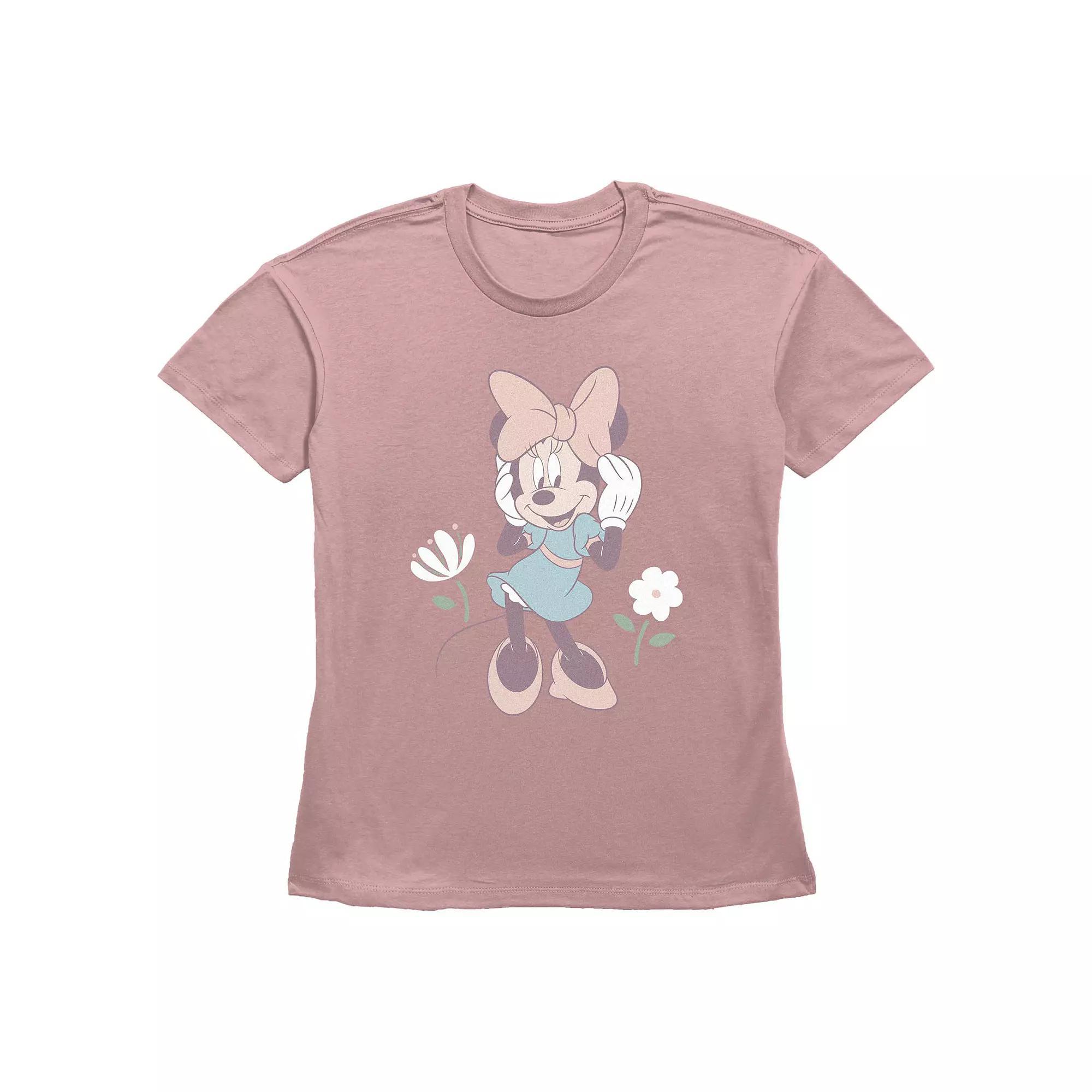 Disney's Minnie Mouse Spring Lady Women's Graphic Tee, Size: XS, Desert Pink Product Image