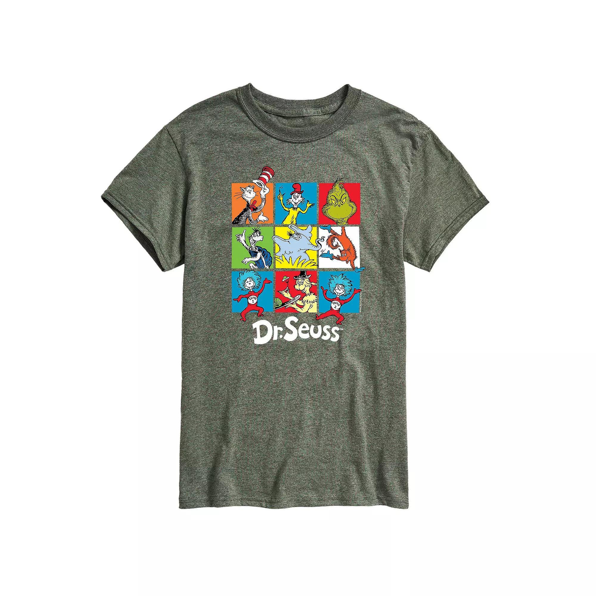 Big & Tall Dr Seuss Grid Tee, Men's,  Product Image