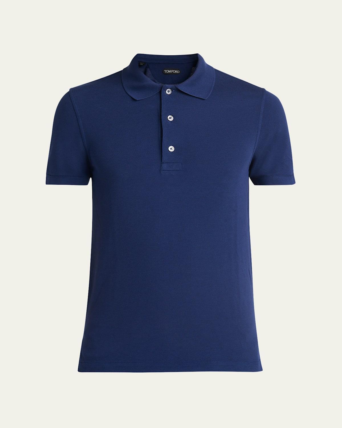 Mens Lyocell Pique Polo Shirt Product Image