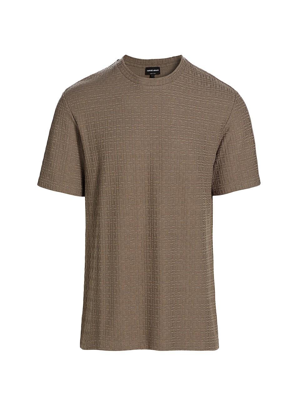 Mens Textured Geometric T-Shirt Product Image