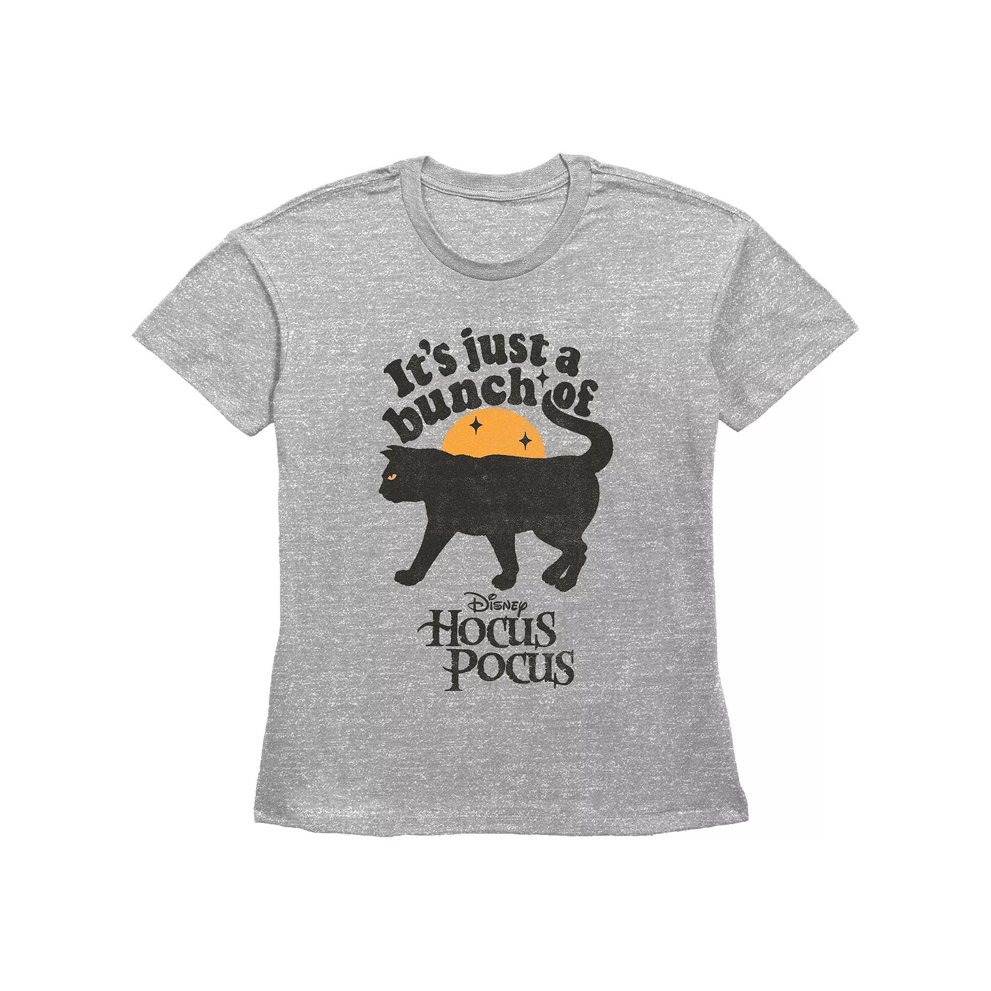 Disney's Hocus Pocus Juniors' It's Just A Bunch Of Thackery Binx Graphic Tee, Women's, Size: Small, Grey Gray Product Image