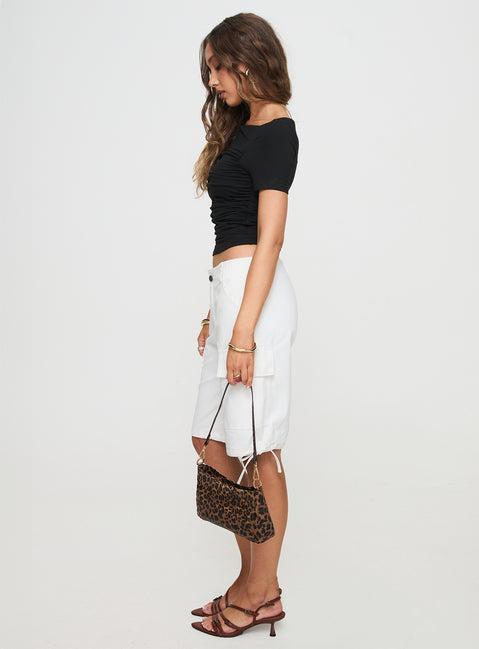 Bleachers Shorts White Product Image