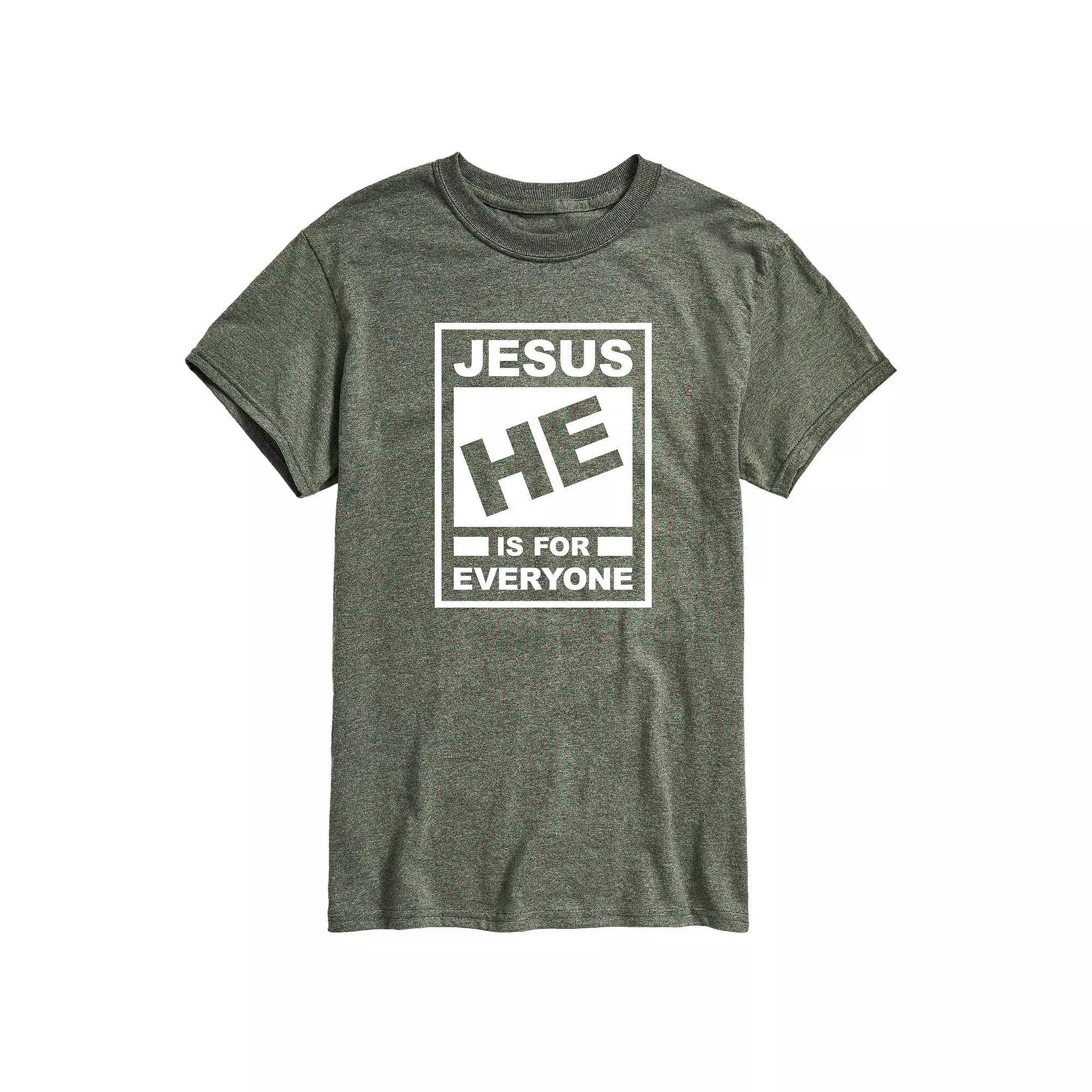 Men's Jesus Rating Graphic Tee, Size: XXL, Green Product Image