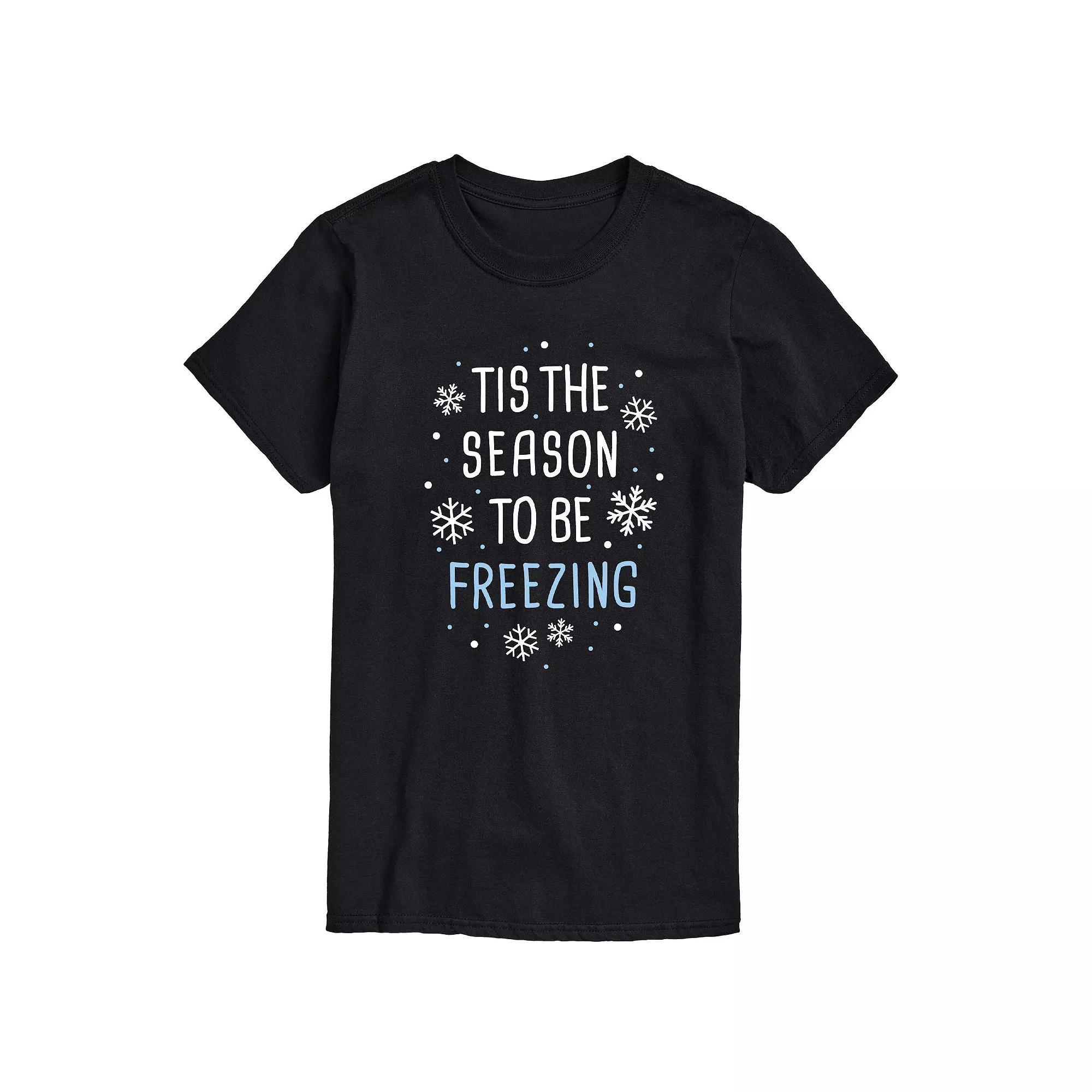 Big & Tall Tis the Season Freezing Tee, Men's,  Product Image