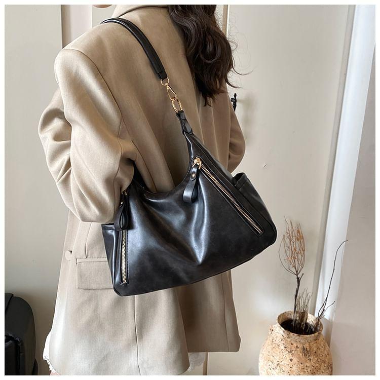 Multiway Faux Leather Shoulder Bag Product Image