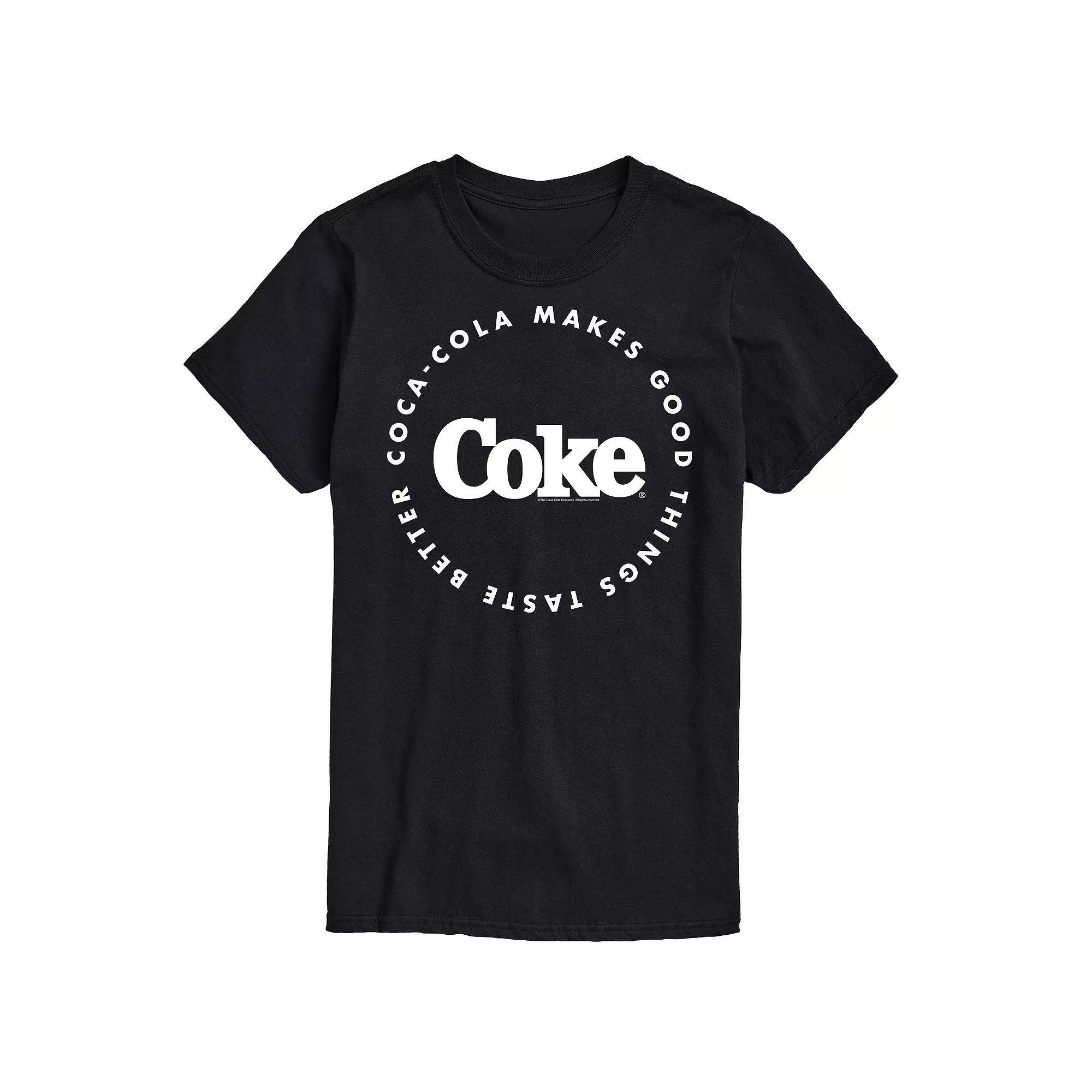 Men's Coca-Cola Things Taste Better Graphic Tee, Size: XXL Tall, Gray Product Image