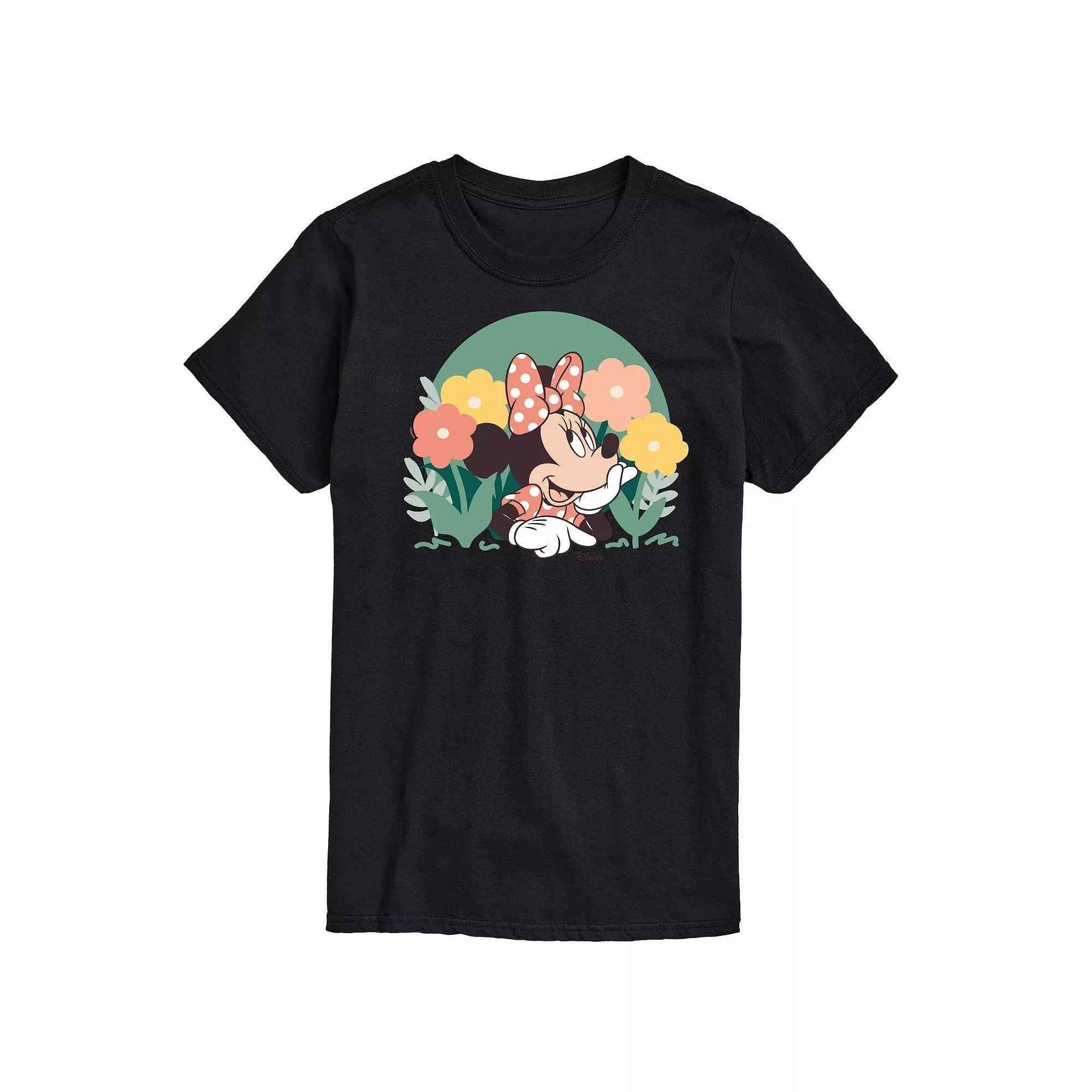 Disney's Minnie Mouse Men's Flowers Graphic Tee,  Product Image