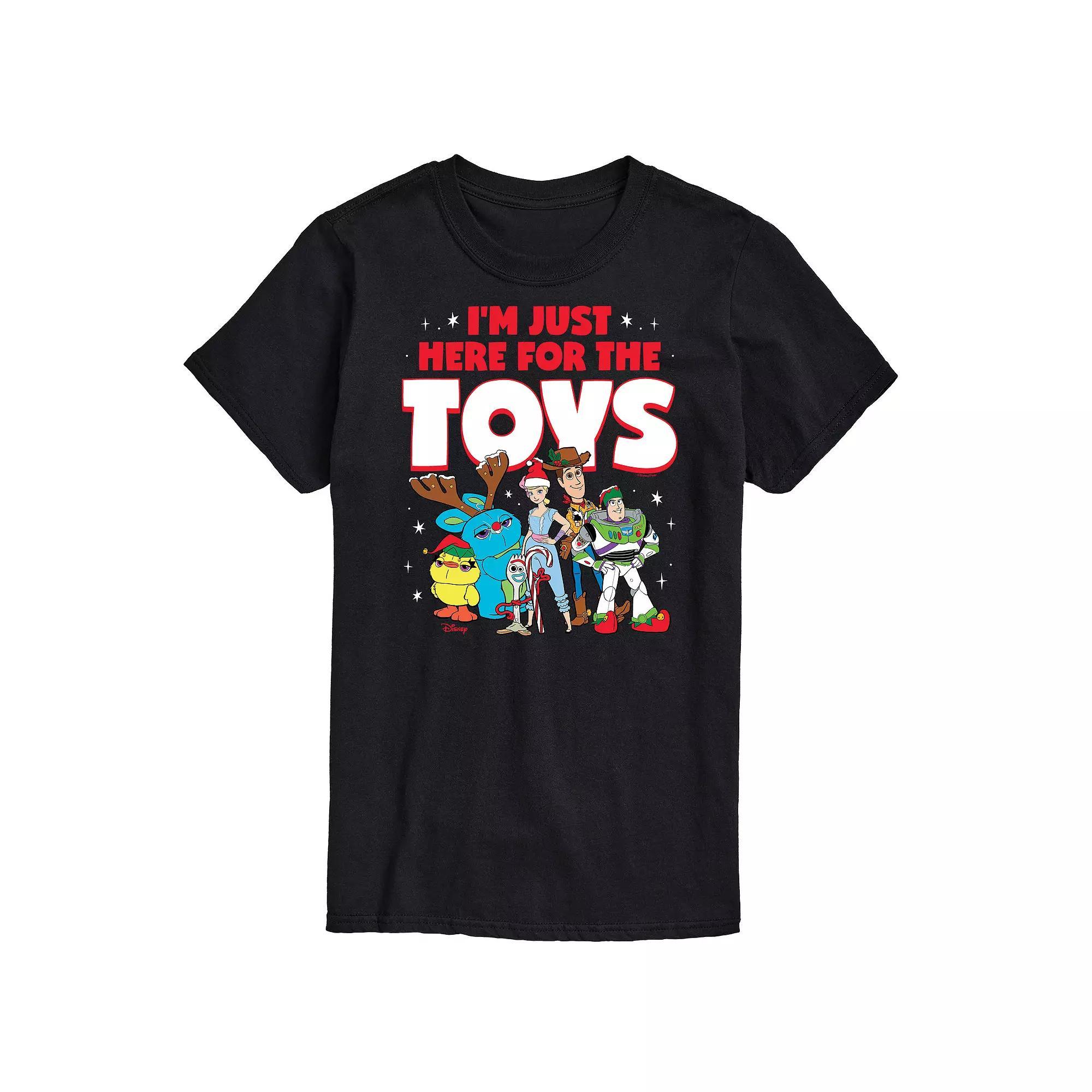 Disney / Pixar's Toy Story 4 Men's Here For The Toys Graphic Tee,  Product Image