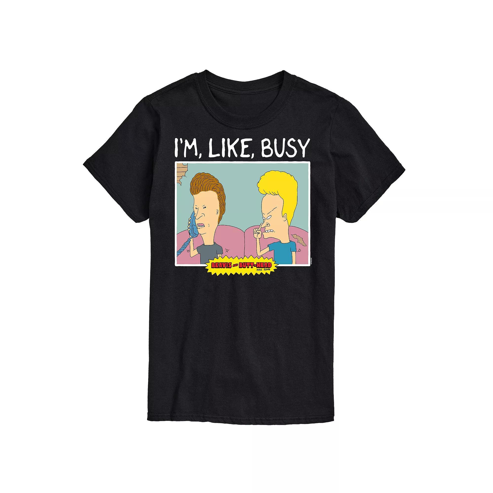 Men's Beavis And Butthead I'm Like Busy Tee,  Product Image