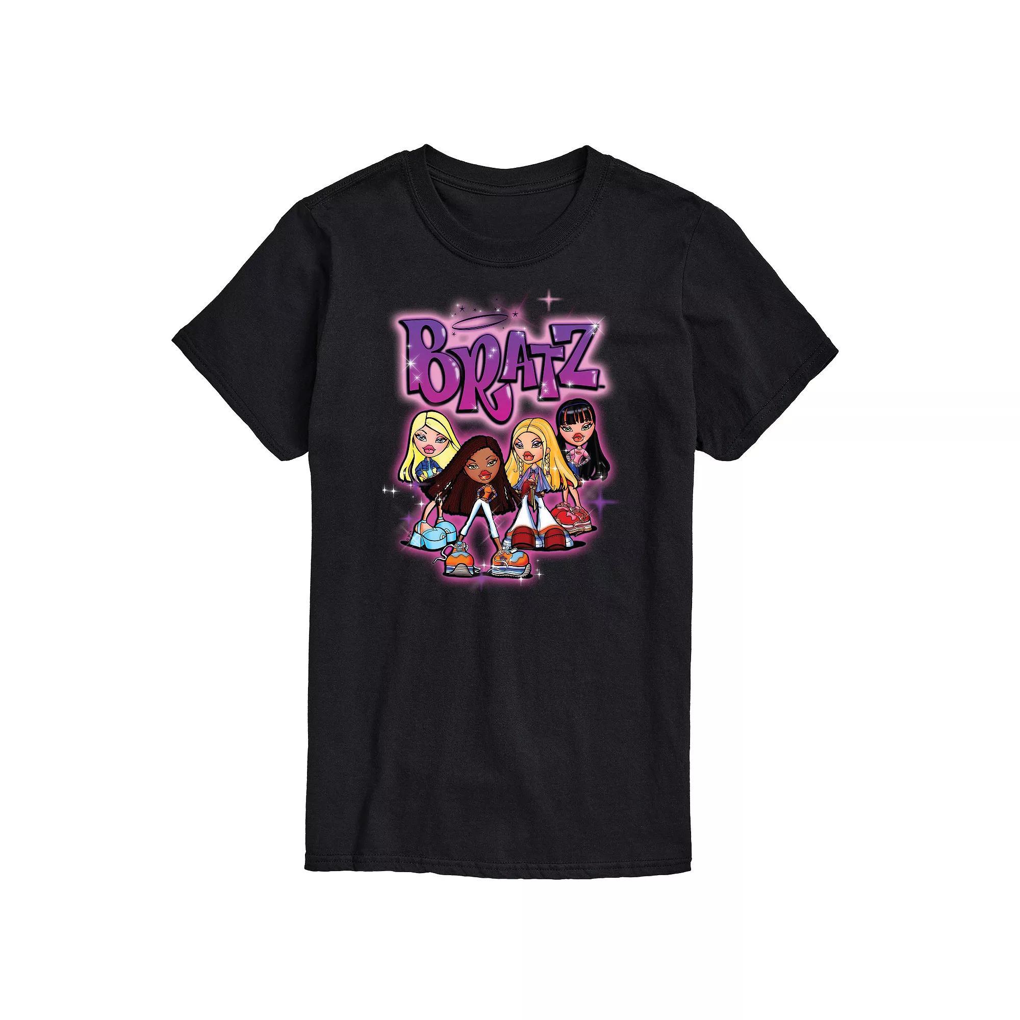 Men's Bratz Doll Group Graphic Tee, Size: Small, Black Product Image